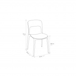 Sedie per giardino gialle esterno/interno set 4 pezzi nuove art.1951 consegna gratuita-arredamentishop.it  Tempesta Offerte m...