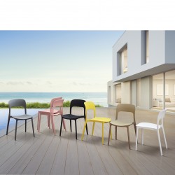 Sedie per giardino gialle esterno/interno set 4 pezzi nuove art.1951 consegna gratuita-arredamentishop.it  Tempesta Offerte m...