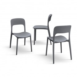 Sedie da esterno grigie e interno set 4 pezzi nuove art.1953 consegna gratuita-arredamentishop.it  Tempesta Offerte mobili 11...