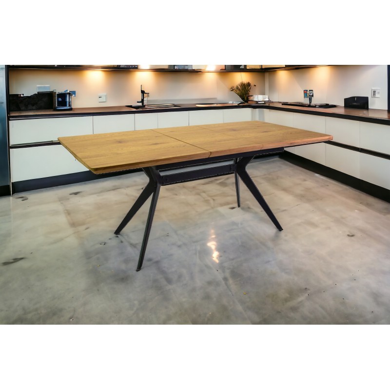 Tavolo da pranzo allungabile legno cm 140x90h.76 aperto cm 180 nuovo art.8042520000 consegna gratuita-arredamentishop.it  Vac...