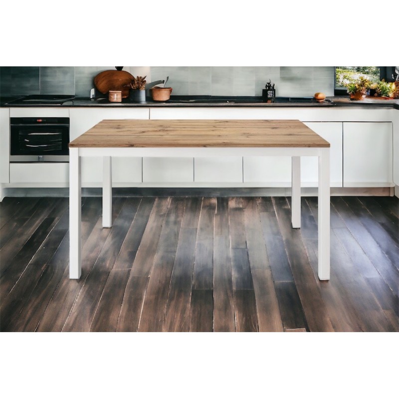 Tavolo legno rustico moderno cm 110x68h.75 fisso nuovo art.2102 consegna gratuita-arredamentishop.it  Tempesta Offerte mobili...