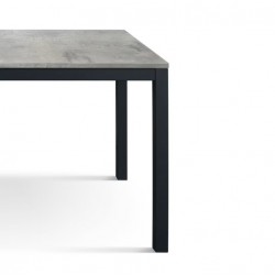 Tavolo moderno grigio cemento cm 110x68h.75 fisso nuovo art.02100 consegna gratuita-arredamentishop.it  Tempesta Offerte mobi...