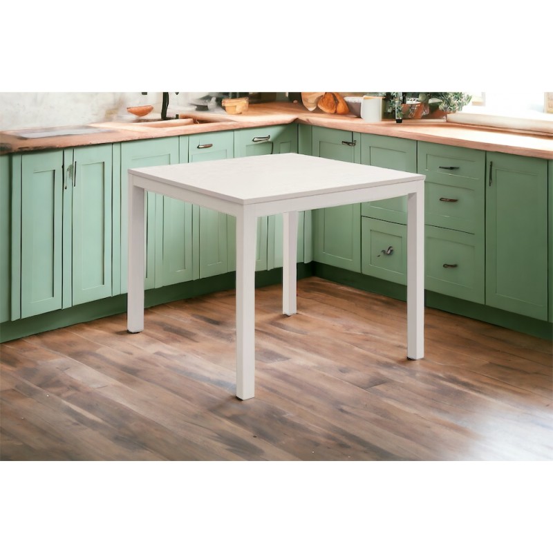 Tavolo da cucina 80 x 80 fisso legno e ferro nuovo cm 80x80h.75 art.2110 consegna gratuita-arredamentishop.it  Tempesta Offer...