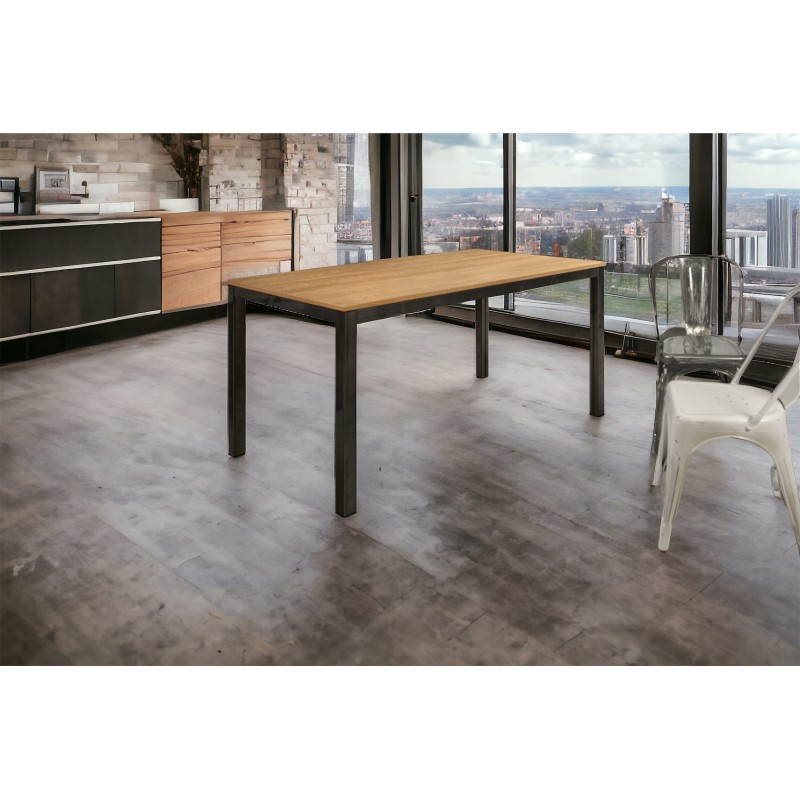Tavolo allungabile industriale cm 160x90h.78 allungabile cm 220 nuovo art.799 consegna gratuita-arredamentishop.it  Tempesta ...