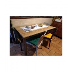 Tavolo allungabile industriale cm 160x90h.78 allungabile cm 220 nuovo art.799 consegna gratuita-arredamentishop.it  Tempesta ...