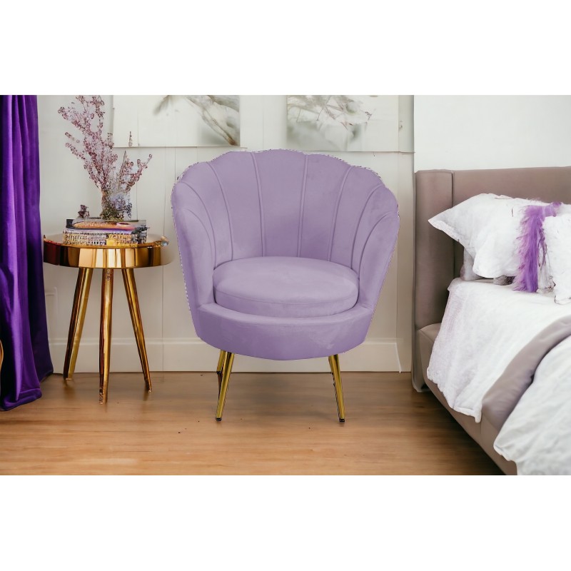 Poltrona viola velluto cm 73x72h.77 nuova art.2808650000 consegna gratuita-arredamentishop.it  Vacchetti Offerte mobili 245,0...
