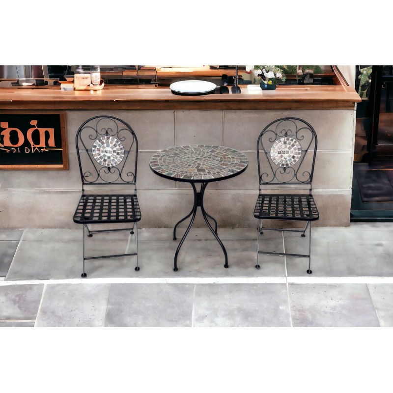 Set bistrot da esterno 1 tavolo+2 sedie nuovo art.103300 consegna gratuita-arredamentishop.it  AD TREND Offerte mobili 125,00...