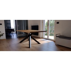 Tavoli stile industrial art.1916 cm 160x90h.76 fisso rovere nuovo consegna gratuita-arredamentishop.it  Tempesta Offerte mobi...