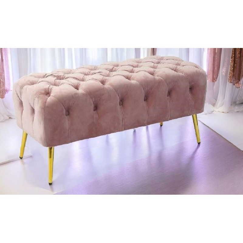 Panca in velluto rosa cm 100x42h.45 nuova art.74394 consegna gratuita-arredamentishop.it  AD TREND Offerte mobili 115,00 € 11...
