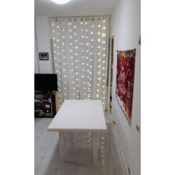 Tavolo taverna bianco opaco cm 180x100h.76 allungabile cm 360 nuovo art.0744 consegna gratuita-arredamentishop.it  Tempesta O...