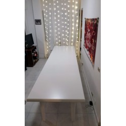 Tavolo taverna bianco opaco cm 180x100h.76 allungabile cm 360 nuovo art.0744 consegna gratuita-arredamentishop.it  Tempesta O...