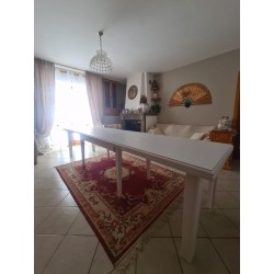 Tavolo taverna bianco opaco cm 180x100h.76 allungabile cm 360 nuovo art.0744 consegna gratuita-arredamentishop.it  Tempesta O...