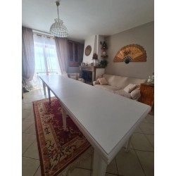 Tavolo taverna bianco opaco cm 180x100h.76 allungabile cm 360 nuovo art.0744 consegna gratuita-arredamentishop.it  Tempesta O...