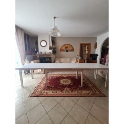Tavolo taverna bianco opaco cm 180x100h.76 allungabile cm 360 nuovo art.0744 consegna gratuita-arredamentishop.it  Tempesta O...