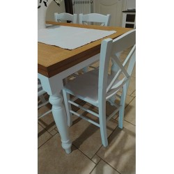 Tavolo country allungabile nuovo art.716 cm 140x85h.76 aperto cm 220 consegna gratuita-arredamentishop.it  Tempesta Offerte m...