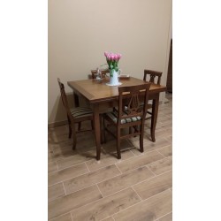 Tavolo quadrato 100x100 allungabile a libro cm 200x100h.78 art.0014 nuovo consegna gratuita-arredamentishop.it  Tempesta Offe...
