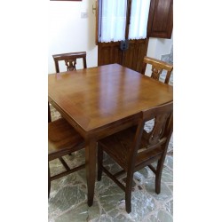 Tavolo quadrato 100x100 allungabile a libro cm 200x100h.78 art.0014 nuovo consegna gratuita-arredamentishop.it  Tempesta Offe...