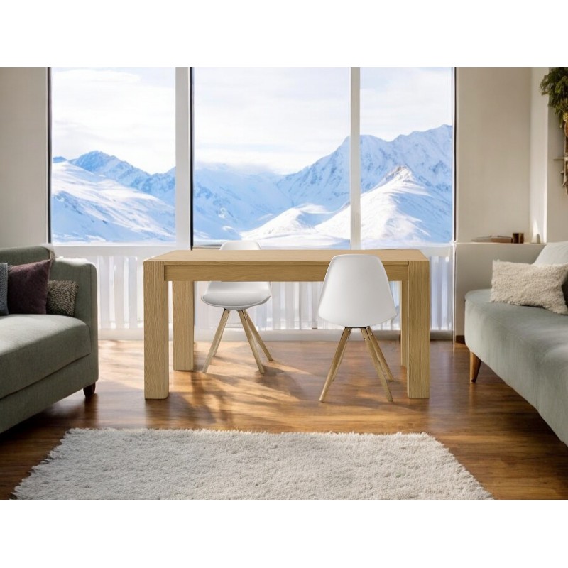 Tavolo rovere naturale allungabile cm 180x90h.77 aperto cm 230/280 nuovo art.634 consegna gratuita-arredamentishop.it  Tempes...