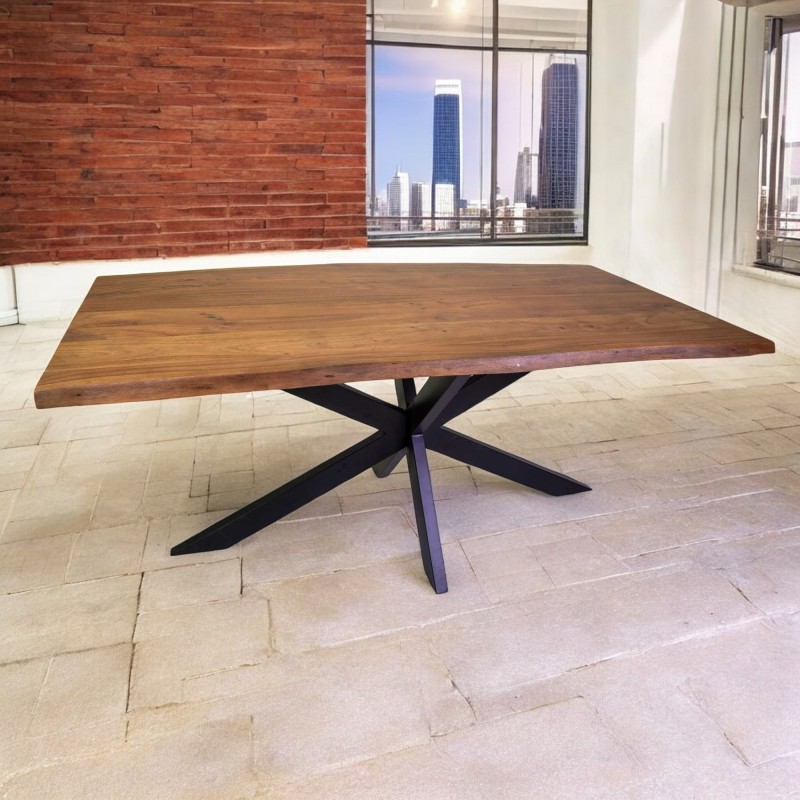 Tavolo legno massello 180x90 h.76 cm fisso nuovo art.8043260000 consegna gratuita-arredamentishop.it  Vacchetti Offerte mobil...