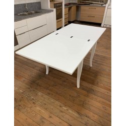 Tavolo a libro 90x90 h.78 bianco opaco aperto cm 180 nuovo art.747 consegna gratuita-arredamentishop.it  Tempesta Offerte mob...