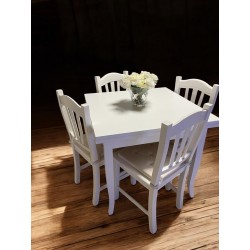 Tavolo a libro 100x100 h.78 bianco opaco aperto cm 200 nuovo art.0748 consegna gratuita-arredamentishop.it  Tempesta Offerte ...