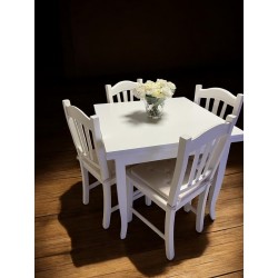 Tavolo a libro 80x80 h.78 bianco opaco aperto cm 160 nuovo art.746 consegna gratuita-arredamentishop.it  Tempesta Offerte mob...