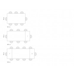 Tavolo in ceramica allungabile cm 160x90h.76 aperto cm 200/240 art.1988 nuovo consegna gratuita-arredamentishop.it  Tempesta ...