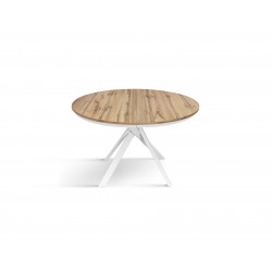 Tavolo allungabile rotondo cm diametro 120h.75,5 allungabile cm 170 art.2177 nuovo consegna gratuita-arredamentishop.it  Temp...