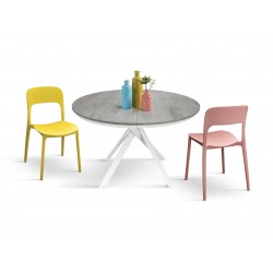 Tavolo rotondo cucina cm diametro 120h.75,5 allungabile cm 170 art.2178 nuovo consegna gratuita-arredamentishop.it  Tempesta ...