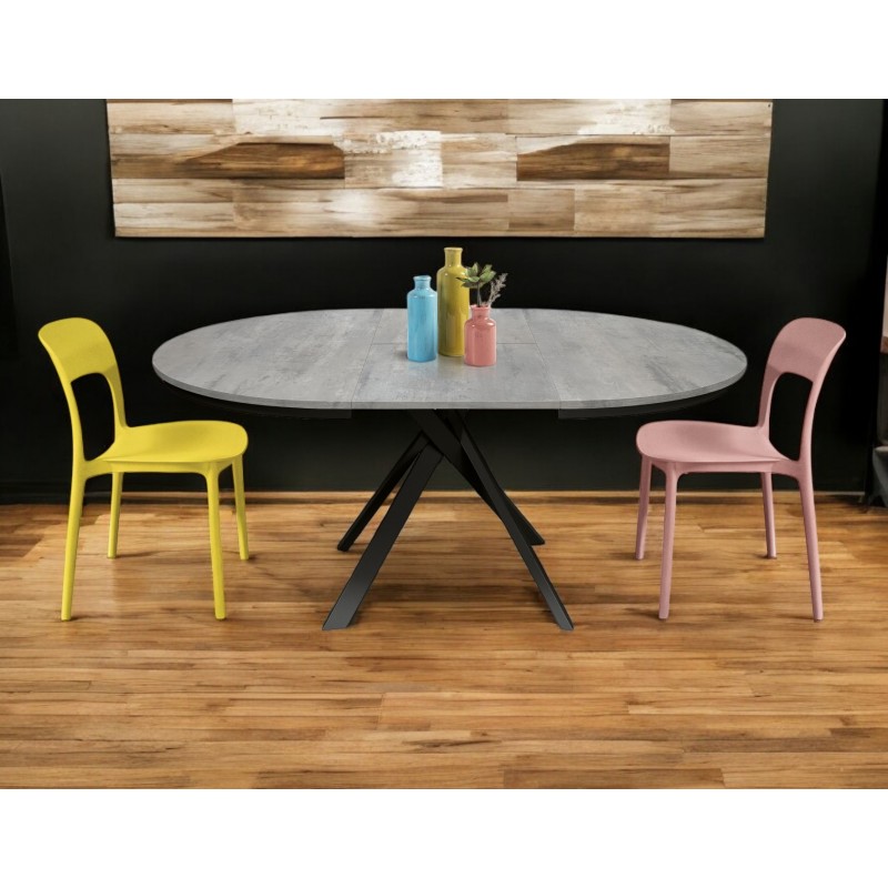 Tavolo cucina rotondo cm diametro 120h.75,5 allungabile cm 170 art.2120 nuovo consegna gratuita-arredamentishop.it  Tempesta ...