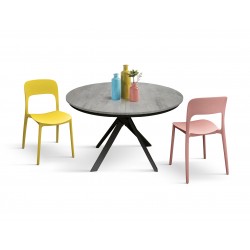 Tavolo cucina rotondo cm diametro 120h.75,5 allungabile cm 170 art.2120 nuovo consegna gratuita-arredamentishop.it  Tempesta ...