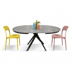 Tavolo cucina rotondo cm diametro 120h.75,5 allungabile cm 170 art.2120 nuovo consegna gratuita-arredamentishop.it  Tempesta ...