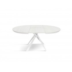 Tavolo bianco rotondo cm diametro 120h.75,5 allungabile cm 170 art.2179 nuovo consegna gratuita-arredamentishop.it  Tempesta ...