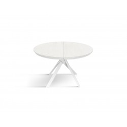 Tavolo bianco rotondo cm diametro 120h.75,5 allungabile cm 170 art.2179 nuovo consegna gratuita-arredamentishop.it  Tempesta ...