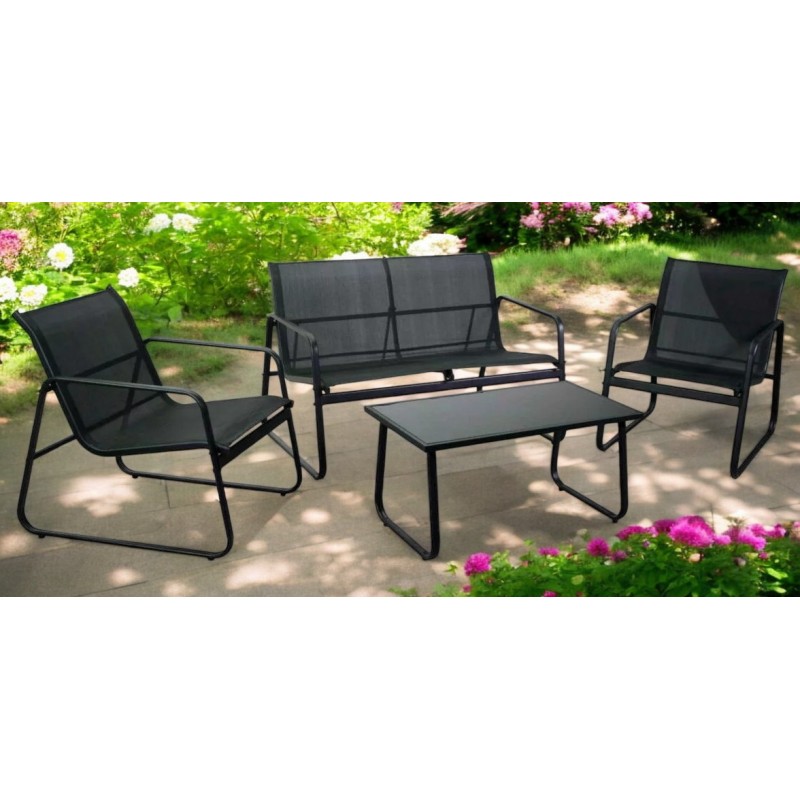 Salottino giardino set 2 sedie+1 panchina+1 tavolino art.103447 consegna gratuita-arredamentishop.it  AD TREND Offerte mobili...