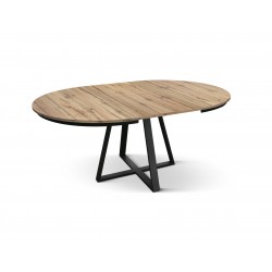 Tavolo allungabile rotondo cm diametro 120h.75,5 allungabile cm 170 art.2180 nuovo consegna gratuita-arredamentishop.it  Temp...
