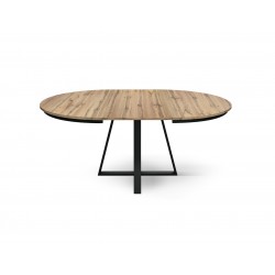 Tavolo allungabile rotondo cm diametro 120h.75,5 allungabile cm 170 art.2180 nuovo consegna gratuita-arredamentishop.it  Temp...