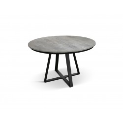 Tavolo rotondo grigio allungabile cm diametro 120h.75,5 aperto cm 170 art.2181 nuovo consegna gratuita-arredamentishop.it  Te...
