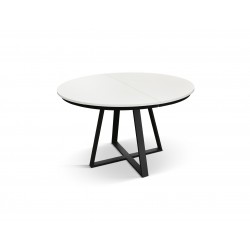 Tavolo rotondo bianco allungabile cm diametro 120h.75,5 aperto cm 170 art.2182 nuovo consegna gratuita-arredamentishop.it  Te...