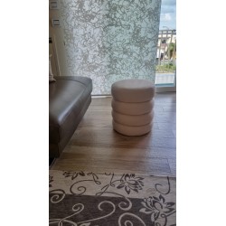 Pouf velluto beige cm diametro 42h.47 nuovo art.74356 consegna gratuita-arredamentishop.it  AD TREND Offerte mobili 55,00 € 5...