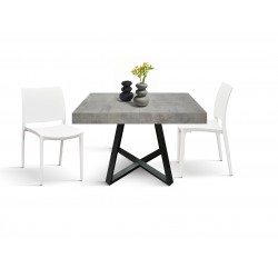 Tavolo cucina industrial cm 95x90h.76 aperto cm 145x90h.76 art. 2228 nuovo consegna gratuita-arredamentishop.it  Tempesta Off...