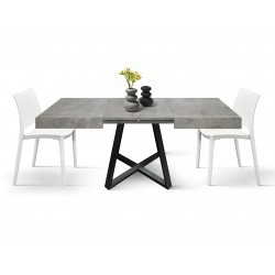 Tavolo cucina industrial cm 95x90h.76 aperto cm 145x90h.76 art. 2228 nuovo consegna gratuita-arredamentishop.it  Tempesta Off...