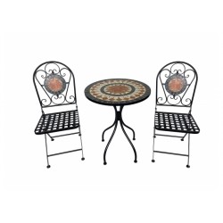 Tavolino a mosaico con 2 sedie art.103291 nuovo consegna gratuita-arredamentishop.it  AD TREND Offerte mobili 145,00 € 145,00...
