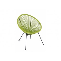 Sedia a uovo da esterno verde SET 3 PEZZI cm 68x61,5h.81,5 nuova art.111291 consegna gratuita-arredamentishop.it  AD TREND Of...