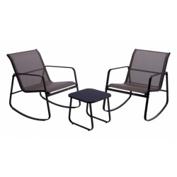 Sedia a dondolo da giardino SET 2 sedie + 1 tavolino art.111292 nuovo consegna gratuita-arredamentishop.it  AD TREND Offerte ...