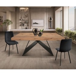 Tavolo boho chic cm 160x90h.77 allungabile cm 200/240 nuovo art.2242 consegna gratuita-arredamentishop.it  Tempesta Offerte m...