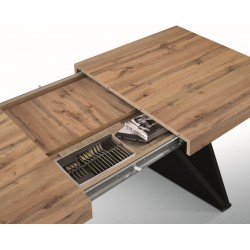 Tavolo boho cm 180x90h.77 aperto cm 220/260 nuovo art.2243 consegna gratuita-arredamentishop.it  Tempesta Offerte mobili 500,...