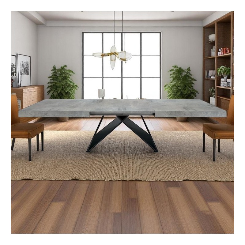 Tavolo da pranzo allungabile moderno cm 160x90h.77 aperto cm 200/240 nuovo art.2244 consegna gratuita-arredamentishop.it  Tem...