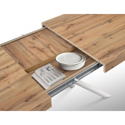 Tavolo allungabile soggiorno cm 160x90h.74 aperto cm 200/240 nuovo art.2258 consegna gratuita-arredamentishop.it  Tempesta Of...