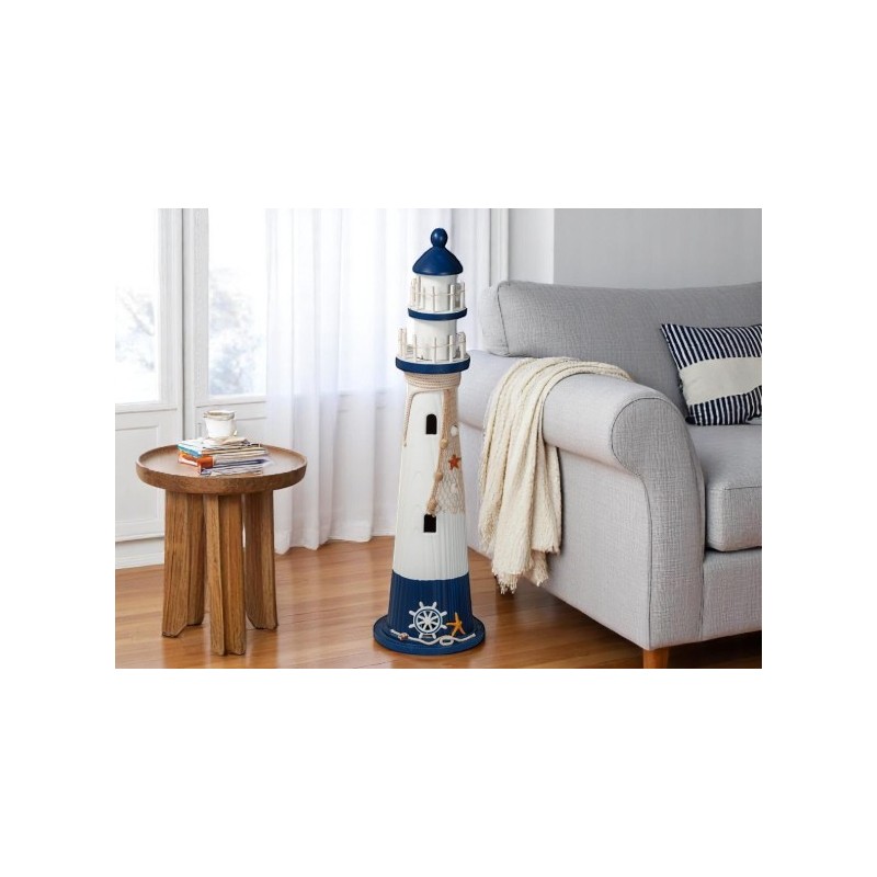 Decorazione casa al mare Faro legno art.56781 cm 27,5h.100 nuovo consegna gratuita-arredamentishop.it  AD TREND Offerte mobil...